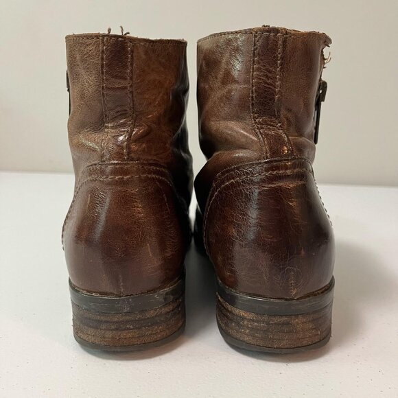 Brown Leather Ankle Boots - Picture 9 of 16